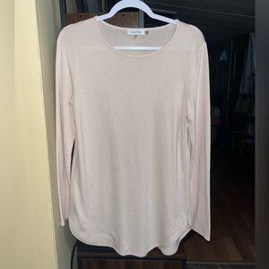 Calvin Klein Women's Light Pink Long Sleeve Dress or Swim Cover Up